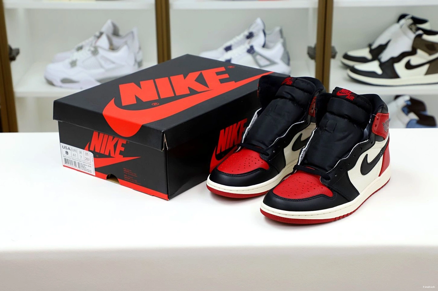 OG JORDAN TOE' HIGH AIR RETRO 1 'BRED 0721